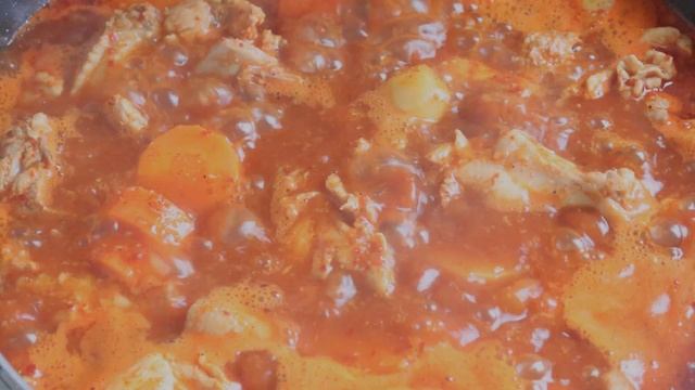 Sub)🇰🇷ไก่ตุ๋นซอสเกาหลี🍗🥘 |การเรียนภาษาเกาหลี🇰🇷 |닭볶음탕 Dak-bokkeum-tang | Korean braised spicy chicke