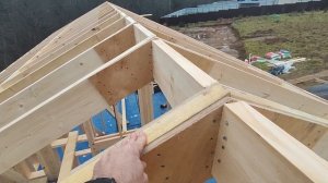 Стропильная система каркасного дома. Кровельные работы