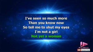 Britney Spears - I Am Not A Girl Not Yet A Woman (Karaoke)
