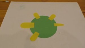 Черепаха цветной бумаги. Летние поделки животных для детей своими руками. Аппликация.