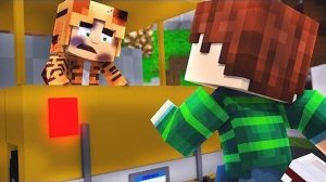 РЕБЁНКА ТИГРЁНКА ПОХИТИЛИ БАНДИТА! ДРУЖБА ДЕТЕЙ В МАЙНКРАФТ [перезалив]