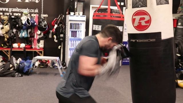 A HINT INTO THE CANELO PLAN?! - JOHN RYDER PUNCHES AND MOVES ON THE HEAVY BAG IN PREP FOR MAY 6TH