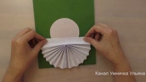 Дед мороз. Новогодняя поделка. Аппликация из цветной бумаги в детский сад и школу.