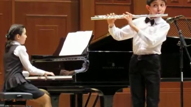 S. Rachmaninov  Italian polka, Ivan Kirichenko, 9 y.o, ac. Milena Kirichenko, 11 y.o смотреть онлайн
