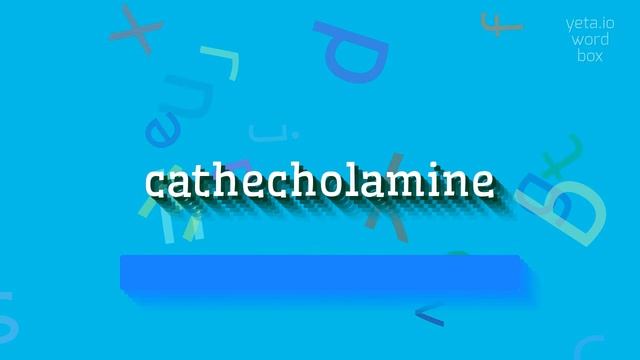 HOW TO PRONOUNCE CATHECHOLAMINE? #cathecholamine смотреть онлайн