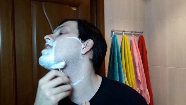 Бритье. Frank Shaving, Wickham Soap Co. RUSSIAN LEATHER, Dorco Titan blade, Pearl SSH-02 razor смотреть онлайн