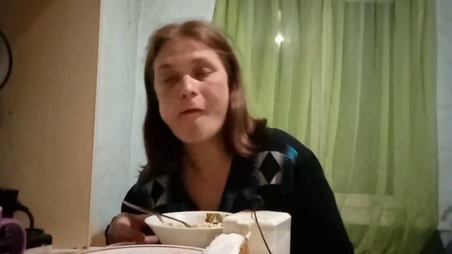 Мукбанг/ Макароны с печенью.