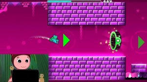 мила бомбит над The Seven seas в Geometry dash meltdovn! Лунтик Геометри Даш Мелтдовн!