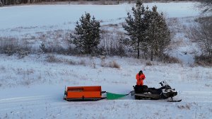 Сделал новые сани для путешествий в арктике