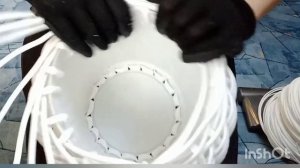 Плетение ротангом. кашпо 3.5л