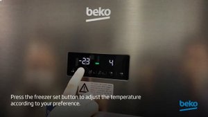 How to set the temperature of my Beko Freezer