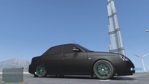 VAZ-2170 LADA PRIORA франклин разогнался до 260 км в час в GTA 5,