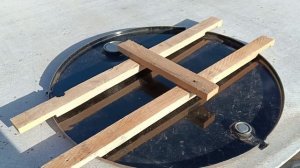 Крышка для бочки из имеющихся досочек