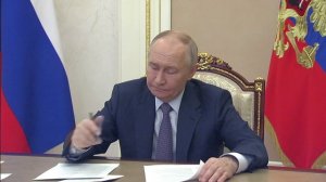 Путин принял участие в церемонии открытия объектов воздушной и автодорожной инфраструктуры в региона