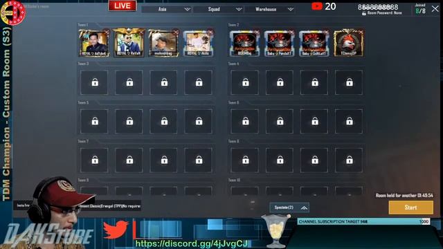 2nd TDM Championship - Custom Room Tournament - Live Stream -02-08-2020 - Quarter Finals