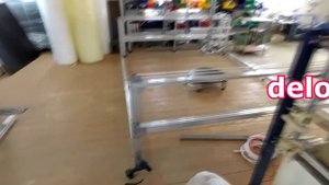 ЧПУ станок для резки матов теплого пола из пенопласта.