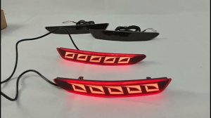 Задние габариты (ДХО) + стоп сигналы + динамические поворотники Mazda 3 III седан 2021 Вариант 2