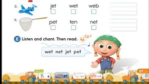 Oxford Phonics world 2 |Short Vowel Letter Ee ( e -en-ed-et )