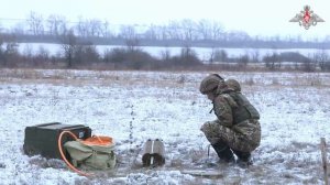 Боевая работа инженерно-саперного подразделения группировки войск «Запад»