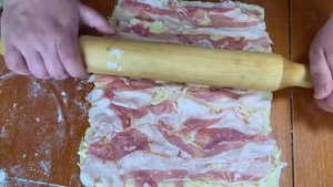 Хрустящие палочки с беконом и сыром. Очень вкусно!