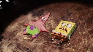 Губка боб и Патрик высыхают вместе