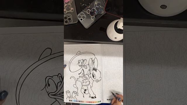 #раскраскапономерам #disney #дисней #акриловыемаркеры #антистресс #раскраскаhachette