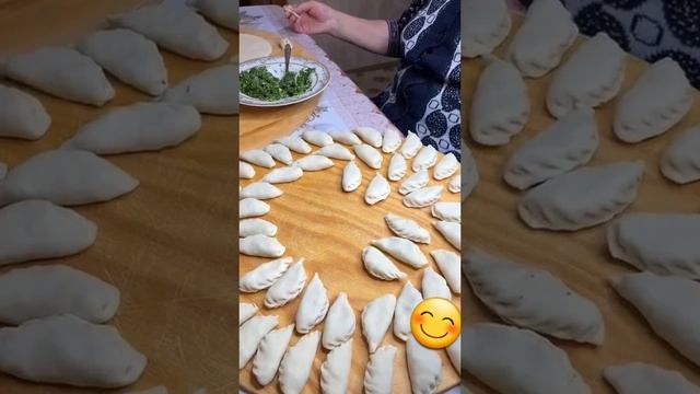 самые вкусные вареники  зеленью#курзе#дагестанскаякухня#вкусно#пельмени#green#food#вареники