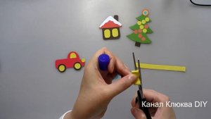 Машина с подарками на новый год. Поделки из бумаги и цветного картона для детей своими руками.