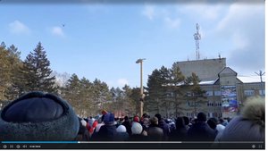 Празднование масленицы в Лучегорске. Приморский край.  The celebration of carnival in Luchegorsk.