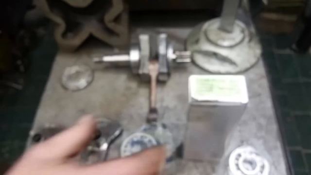 YAMAHA 15D. Замена подшипников на коленчатом валу, замена шатуна, крыльчатки