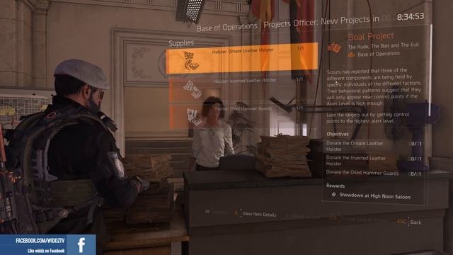 The Division 2  How to get EXOTIC Holster - Dodge City Gunslingers