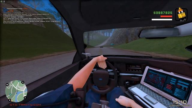 ПОЛИЦЕЙСКИЙ ПАТРУЛЬ ОТ ПЕРВОГО ЛИЦА в ГЕТТО на TRINITY RP в GTA SAMP смотреть онлайн