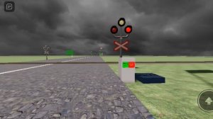 Паровоз проезжает казахский железнодорожный переезд