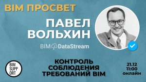 Как контролировать требования с помощью BIMDataStream? Рассказал Павел Вольхин. BIM Просвет 21.12.24