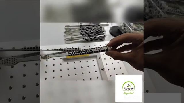 Advanc UV laser marking on toothbrush