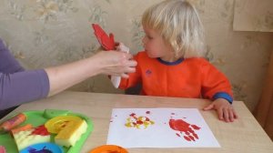Рисуем пальчиками и ладошками с малышами. Занятия для детей 2 - 3 лет.