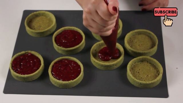 Pistachio Raspberry modern tart recipe. Рецепт тарт фисташка малина смотреть онлайн