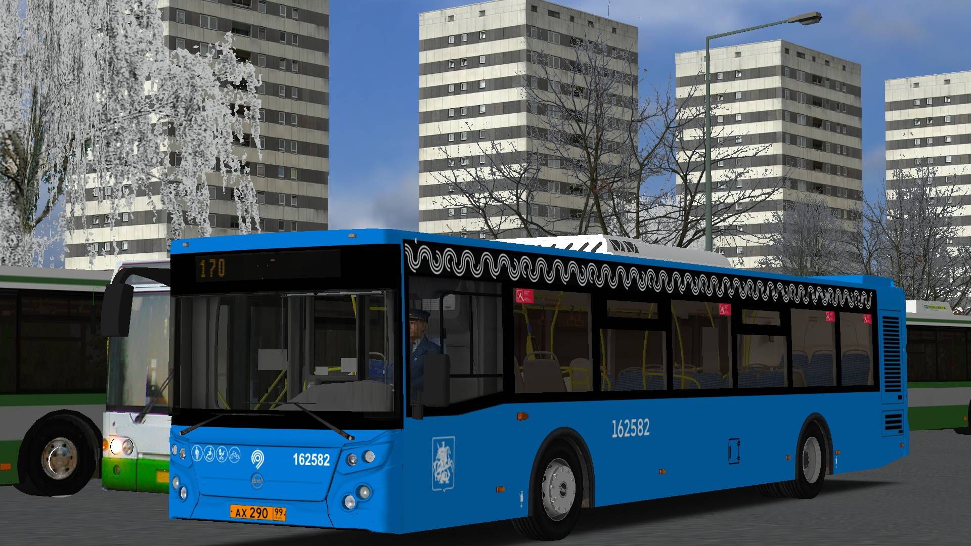 OMSI 2 ЛиАЗ-5292.65-2016 МОСКВА 2.0 Маршрут 170 смотреть онлайн