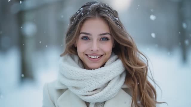 "Снежные ангелы" AI-ролик