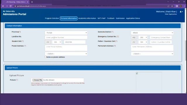 AIR UNIVERSITY | ADMISSIONS FALL 2022 | BS/MS/PhD PPROGRAMS | ADMISSIONS PROCEDURE