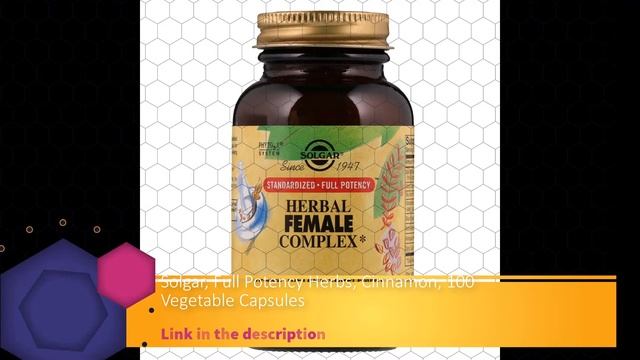 Solgar, Full Potency Herbs, Cinnamon, 100 Vegetable Capsules смотреть онлайн