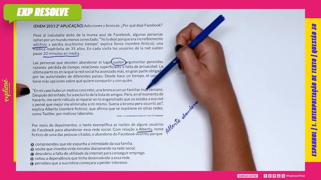 ADICCIONES Y BRONCAS: ¿POR QUÉ DEJÉ FACEBOOK? PESE AL INDUDABLE (...) | INTERPRETAÇÃO DE TEXTO смотреть онлайн