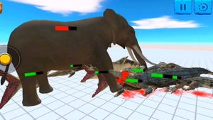 Saltwater Crocodiles vs Elephants - Animal Revolt Battle Simulator