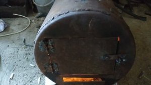Дорабатываю печь буржуйку для гаража!!!