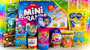 Сюрприз Mix! Адвент календарь Mini Brands Zuru,  Barbie Color Reveal, Bondi, Moji pops, Pets Rescue