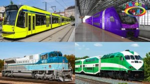 Изучаем цвета и поезда Обучающее видео про железнодорожный транспорт Educational video for children