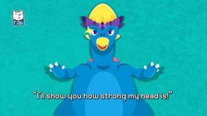 [ES, PT Sub] Boom Boom Head-butting Dino Song ♪ | Nursery Rhymes | Animal Songs★TidiKids