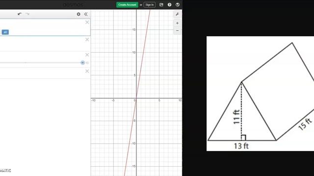 Desmos Graphing Calculator for Volume of 3D-Shapes