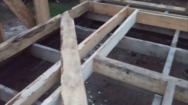 13 серия. Каркасная баня лаги потолка.