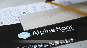 Укладка замковой кварц-виниловой плитки ПВХ Alpine Floor